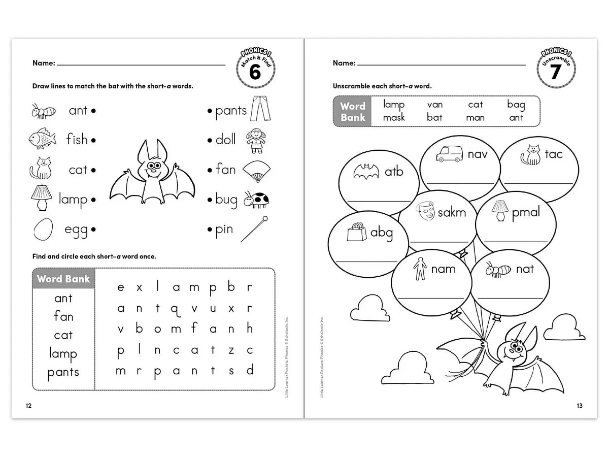 Phonics Little Learner Packets Workbook - US 7357