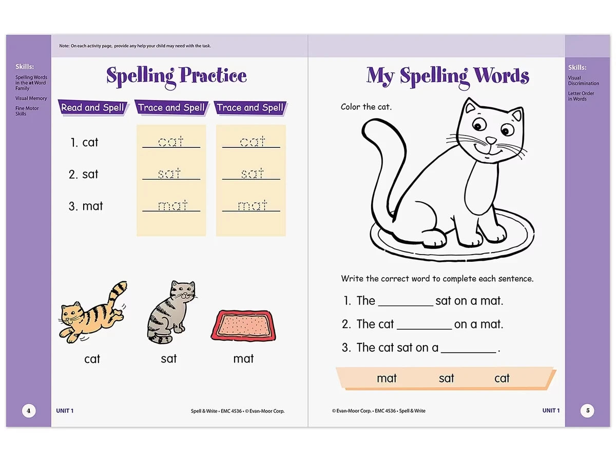 Spell & Write Skill Sharpeners Workbook - US 1182