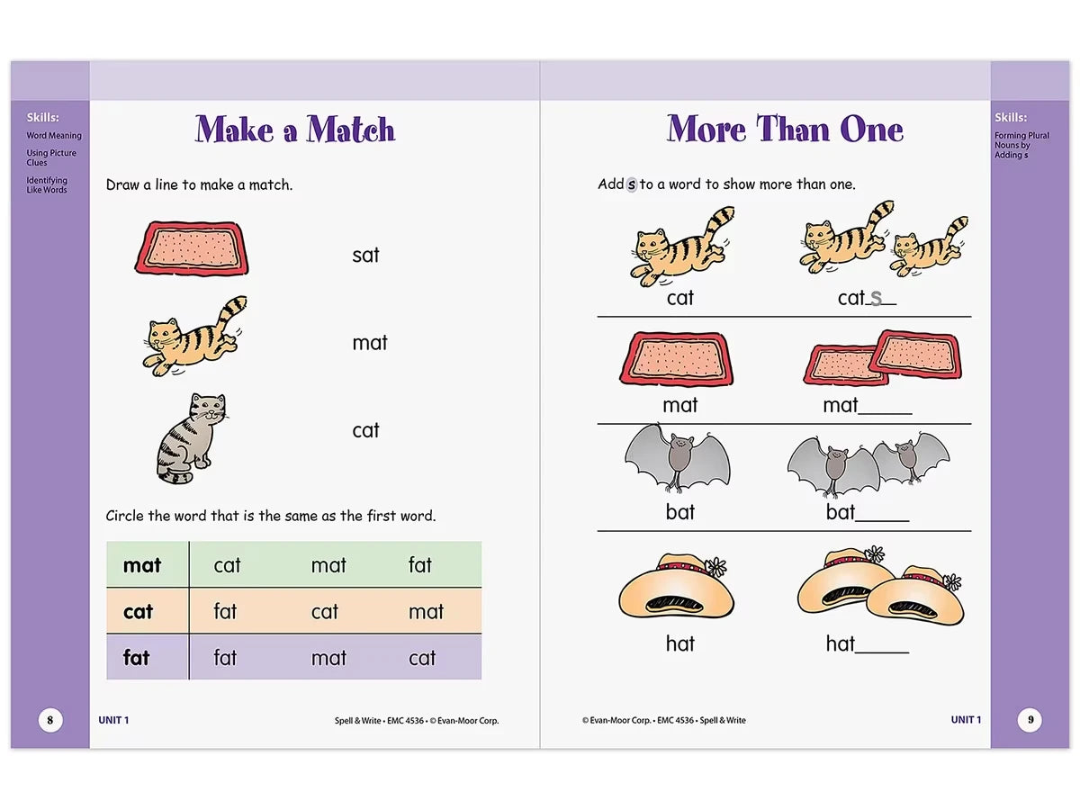 Spell & Write Skill Sharpeners Workbook - US 1182