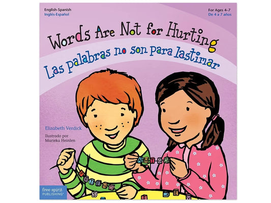 Words Are Not for Hurting Bilingual Paperback Book - US 7184