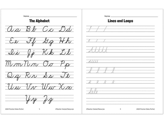 Cursive Writing Practice Workbook - US 2424