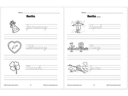 Cursive Writing Practice Workbook - US 2424