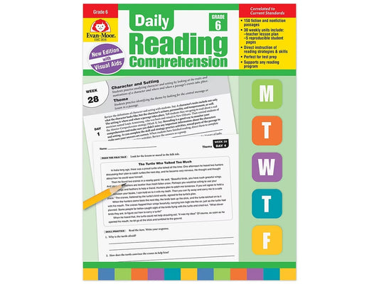 Daily Reading Comprehension Activities Workbook - Gr. 6 - US 9048