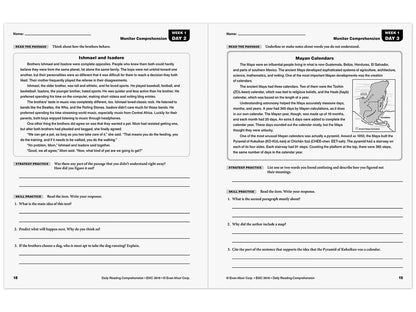 Daily Reading Comprehension Activities Workbook - Gr. 6 - US 9048