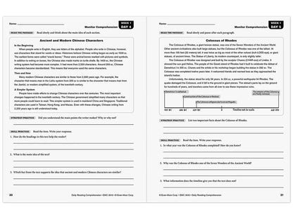 Daily Reading Comprehension Activities Workbook - Gr. 6 - US 9048