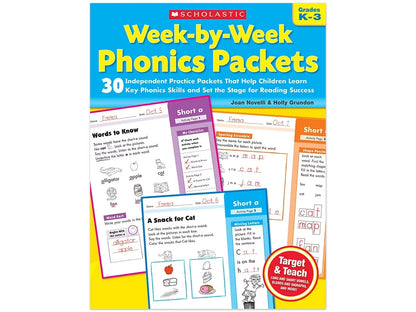 Phonics Week-By-Week Packets Workbook - US 3777