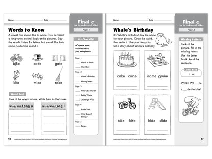 Phonics Week-By-Week Packets Workbook - US 3777