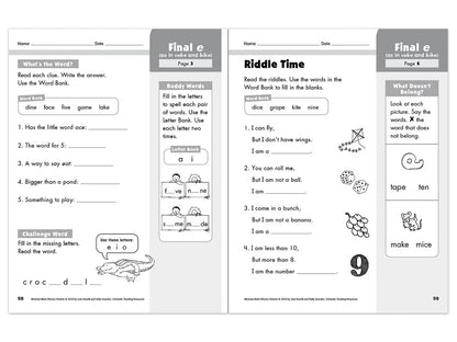 Phonics Week-By-Week Packets Workbook - US 3777
