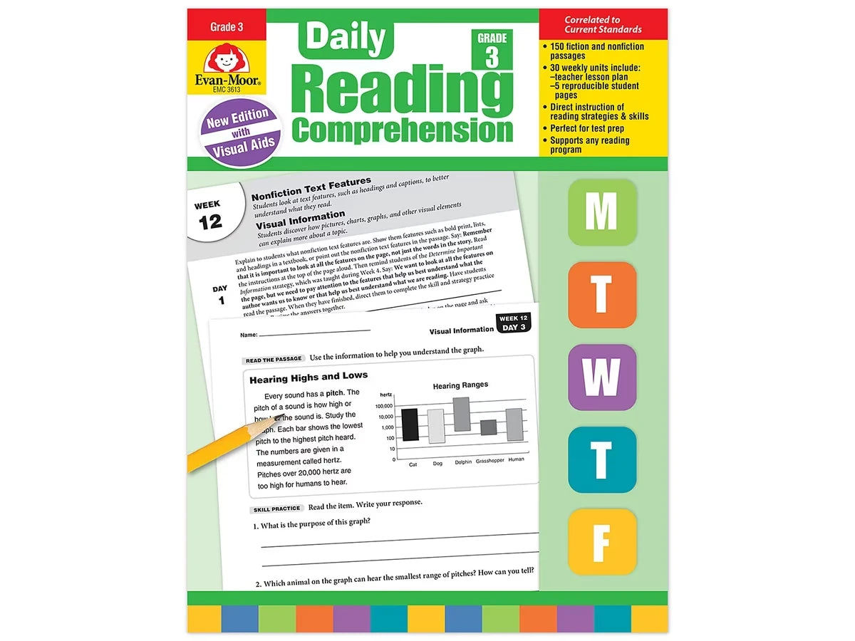 Daily Reading Comprehension Activities Workbook - Gr. 3 - US 4308