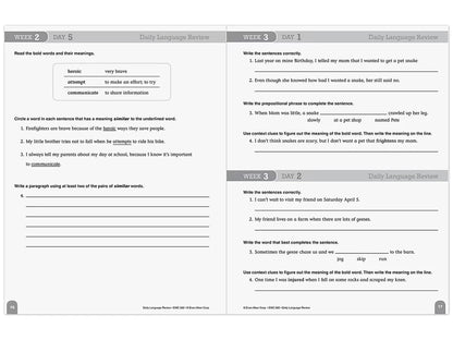 Daily Language Review Workbook - Gr. 4 - US 4565