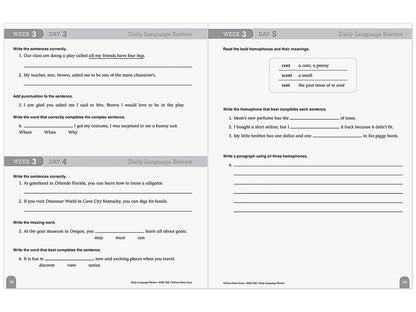 Daily Language Review Workbook - Gr. 4 - US 4565