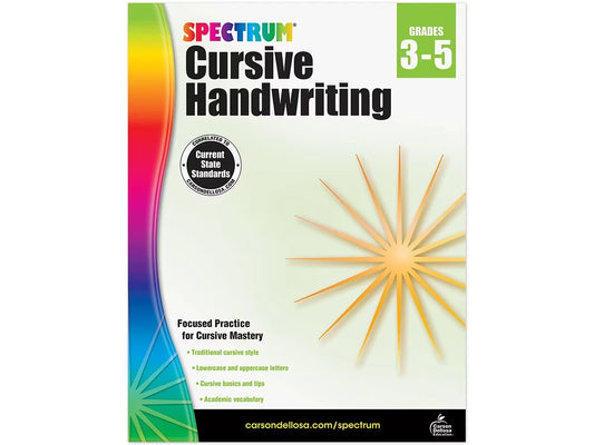 Spectrum® Cursive Handwriting Workbook - US 7770