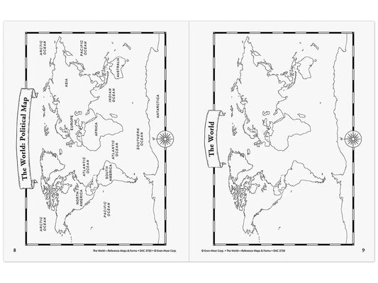 The World: Reference Maps & Forms Workbook - US 3048