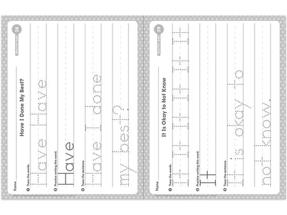 Handwriting Practice Workbook - K-Gr. 1 - US 1920