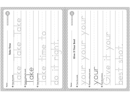 Handwriting Practice Workbook - K-Gr. 1 - US 1920