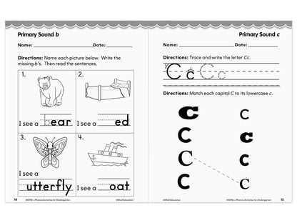 Phonics for Kindergarten Workbook - US 5145