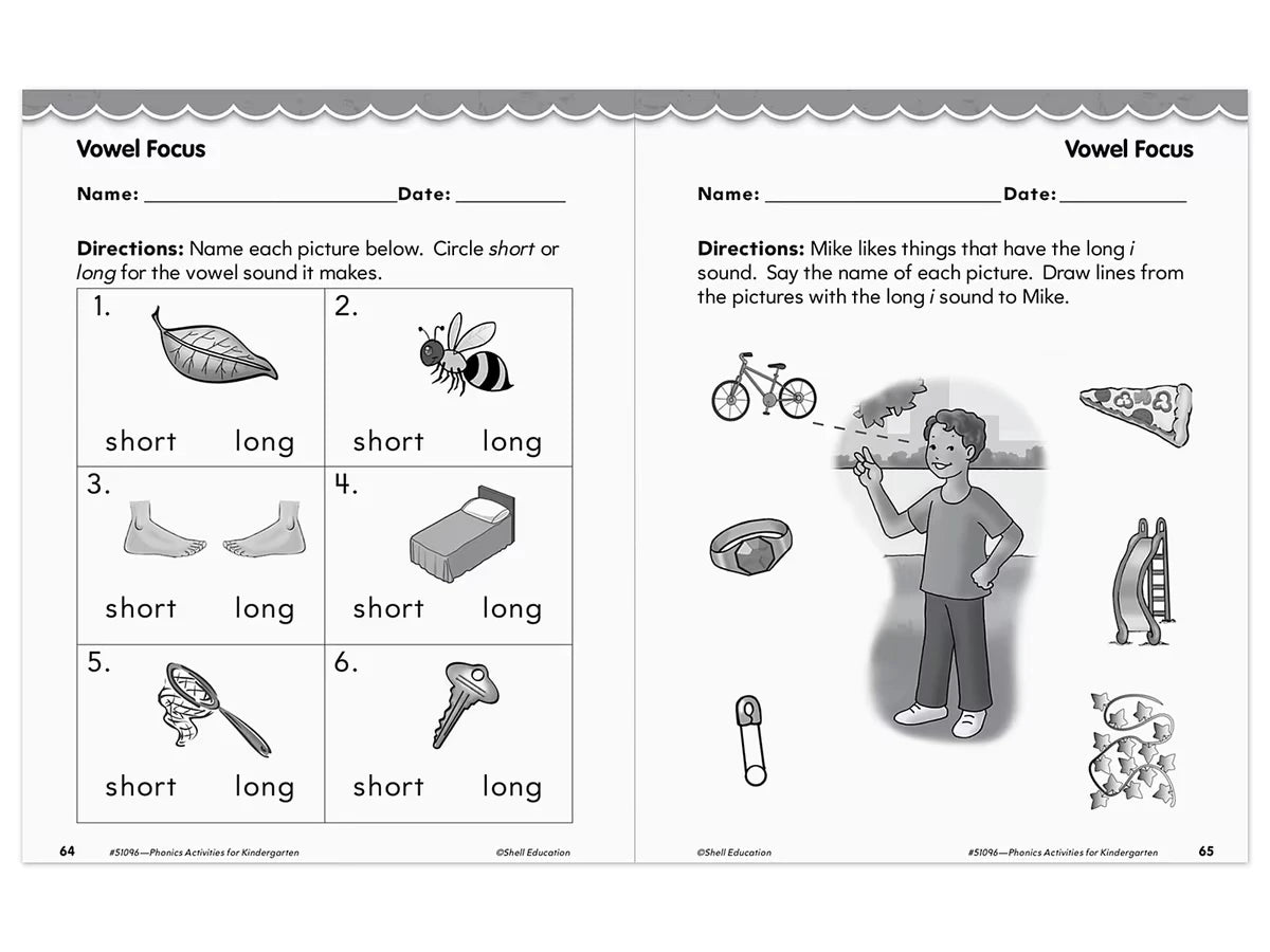 Phonics for Kindergarten Workbook - US 5145