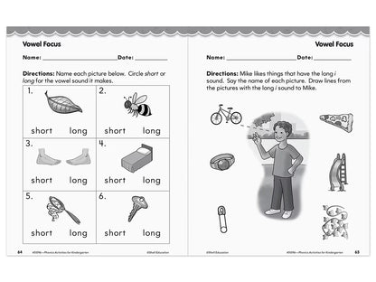 Phonics for Kindergarten Workbook - US 5145