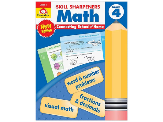 Math Skill Sharpeners Workbook - Gr. 4 - US 8371