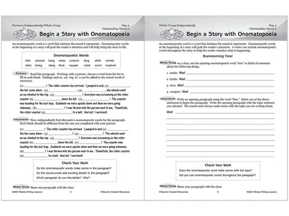 Weekly Writing Lessons Workbook - Gr. 5-6 - US 1126