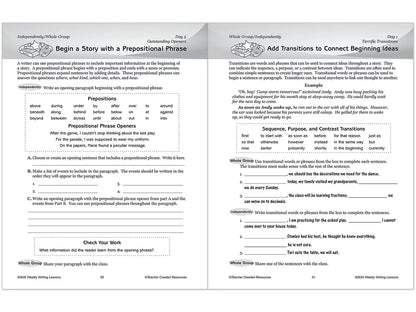 Weekly Writing Lessons Workbook - Gr. 5-6 - US 1126