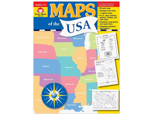 Maps of the USA Workbook - US 6229