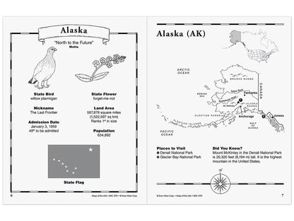 Maps of the USA Workbook - US 6229