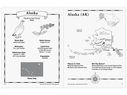 Maps of the USA Workbook - US 6229