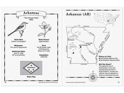 Maps of the USA Workbook - US 6229