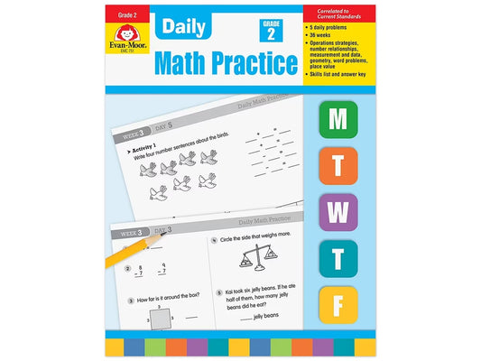 Daily Math Practice Workbook - Gr. 2 - US 1699