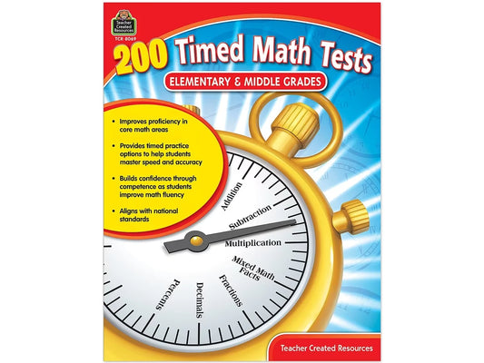 200 Timed Math Tests Workbook - US 5331