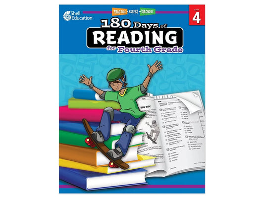 180 Days of Reading Workbook - Gr. 4 - US 3311