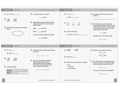 Daily Math Practice Workbook - Gr. 5 - US 5942
