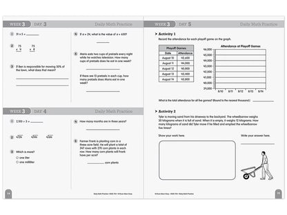 Daily Math Practice Workbook - Gr. 5 - US 5942