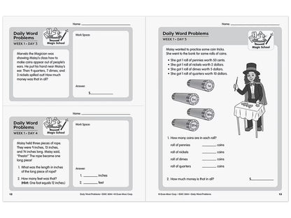 Daily Word Problems Workbook - Gr. 4 - US 7033