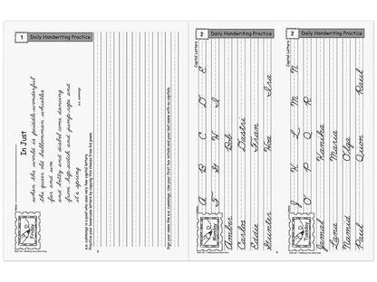 Traditional Cursive Daily Handwriting Practice Workbook - US 9951