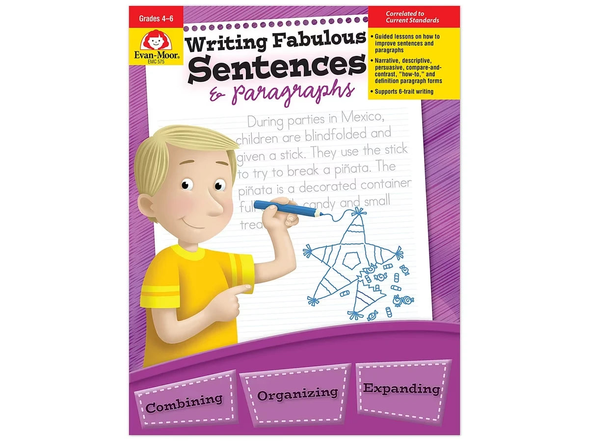 Writing Fabulous Sentences & Paragraphs Workbook - US 8996