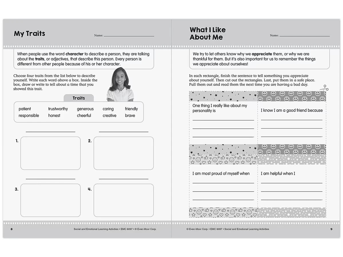 Social and Emotional Learning Activity Workbook - Gr. 3-4 - US 9486