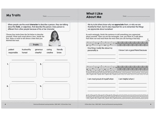 Social and Emotional Learning Activity Workbook - Gr. 3-4 - US 9486