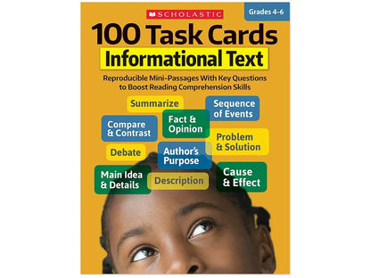 Informational Text 100 Task Cards Workbook - US 6042