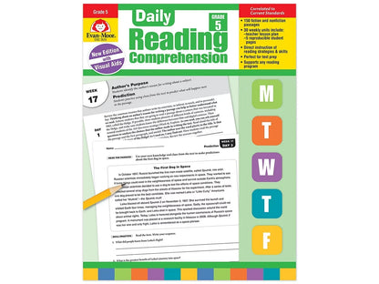 Daily Reading Comprehension Activities Workbook - Gr. 5 - US 8797
