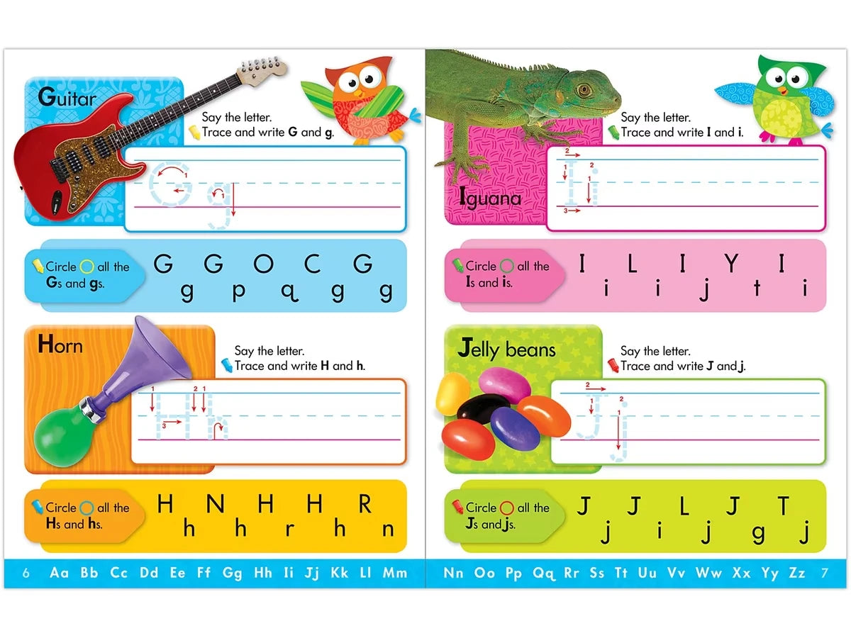 Owl-Stars!® Alphabet Write & Wipe Workbook - US 6698