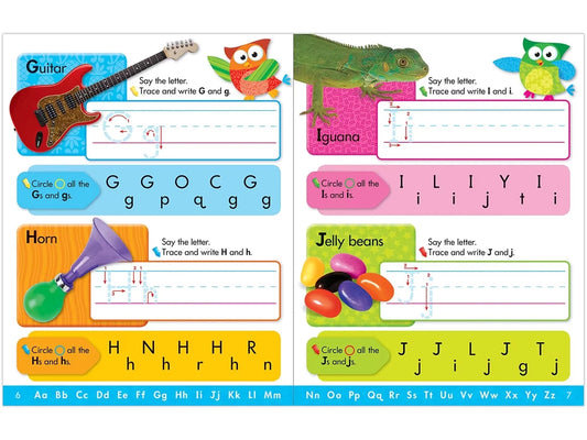 Owl-Stars!® Alphabet Write & Wipe Workbook - US 6698