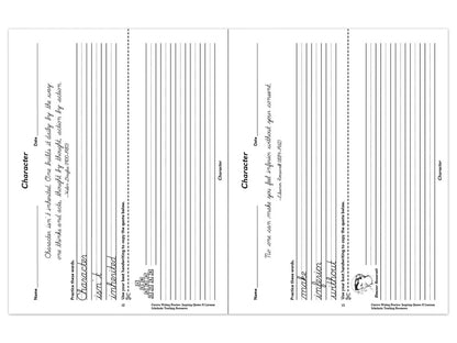 Cursive Writing Practice with Inspiring Quotes Workbook - US 1899