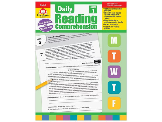 Daily Reading Comprehension Activities Workbook - Gr. 7 - US 2142