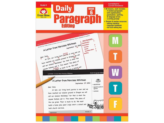 Daily Paragraph Editing Workbook - Gr. 6 - US 2895