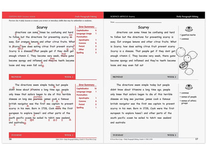 Daily Paragraph Editing Workbook - Gr. 6 - US 2895