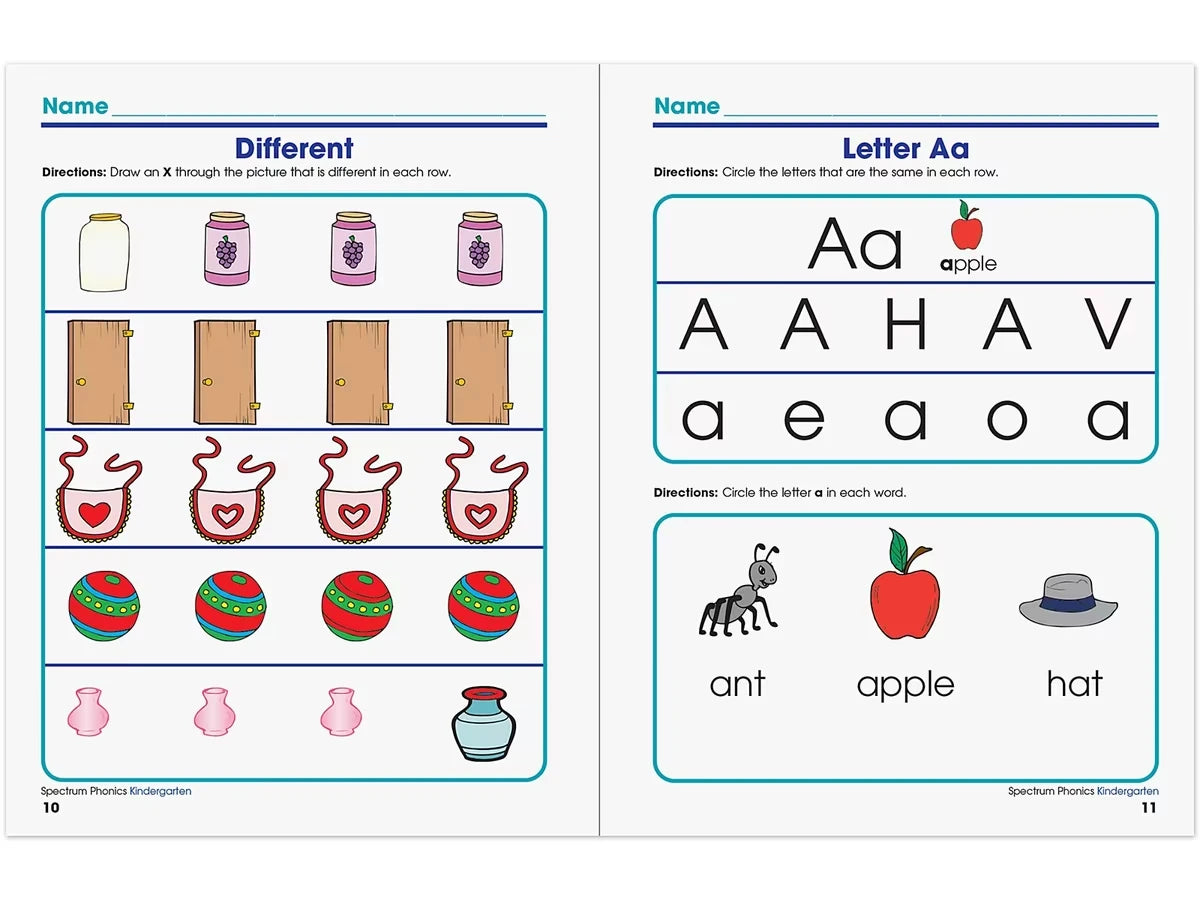Spectrum® Phonics Workbook - Kindergarten - US 6878