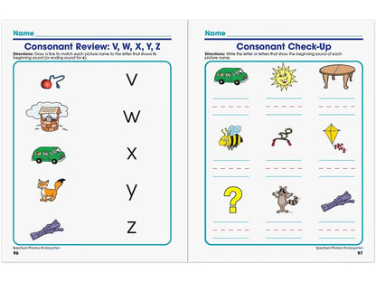 Spectrum® Phonics Workbook - Kindergarten - US 6878