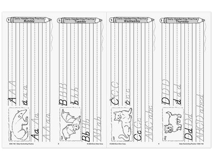 Modern Manuscript Daily Handwriting Practice Workbook - US 9040